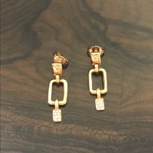 Movado yellow gold earrings